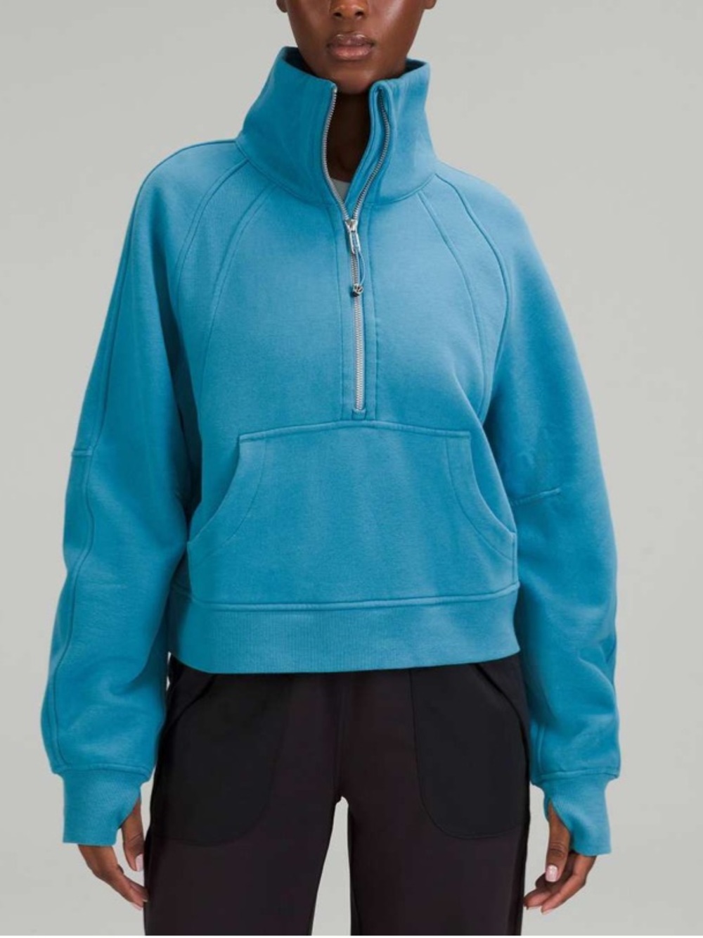 Lululemon Scuba Oversized Funnel Neck Half Zip Oceanic